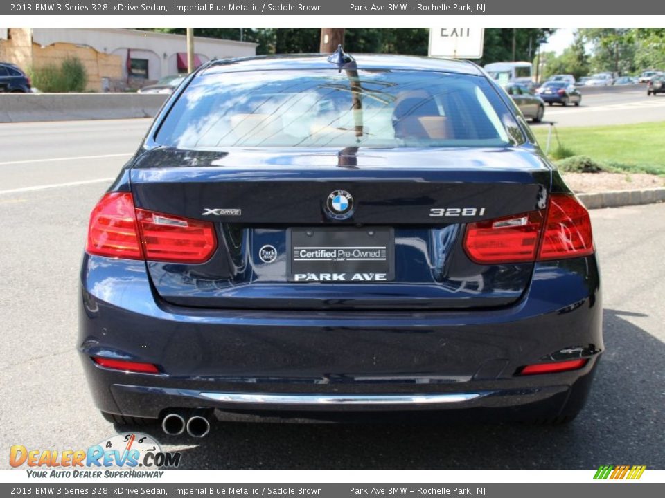 2013 BMW 3 Series 328i xDrive Sedan Imperial Blue Metallic / Saddle Brown Photo #4