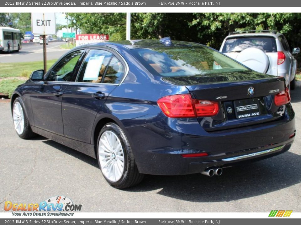 2013 BMW 3 Series 328i xDrive Sedan Imperial Blue Metallic / Saddle Brown Photo #5
