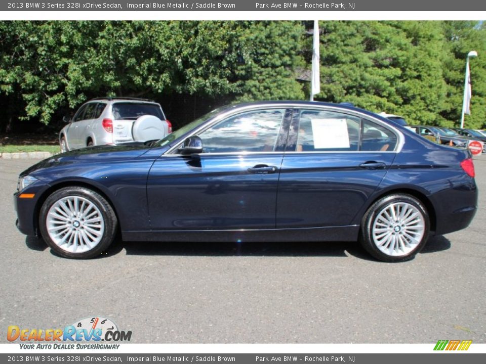 2013 BMW 3 Series 328i xDrive Sedan Imperial Blue Metallic / Saddle Brown Photo #6