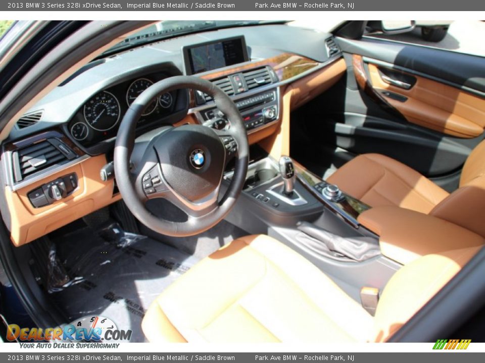 2013 BMW 3 Series 328i xDrive Sedan Imperial Blue Metallic / Saddle Brown Photo #11