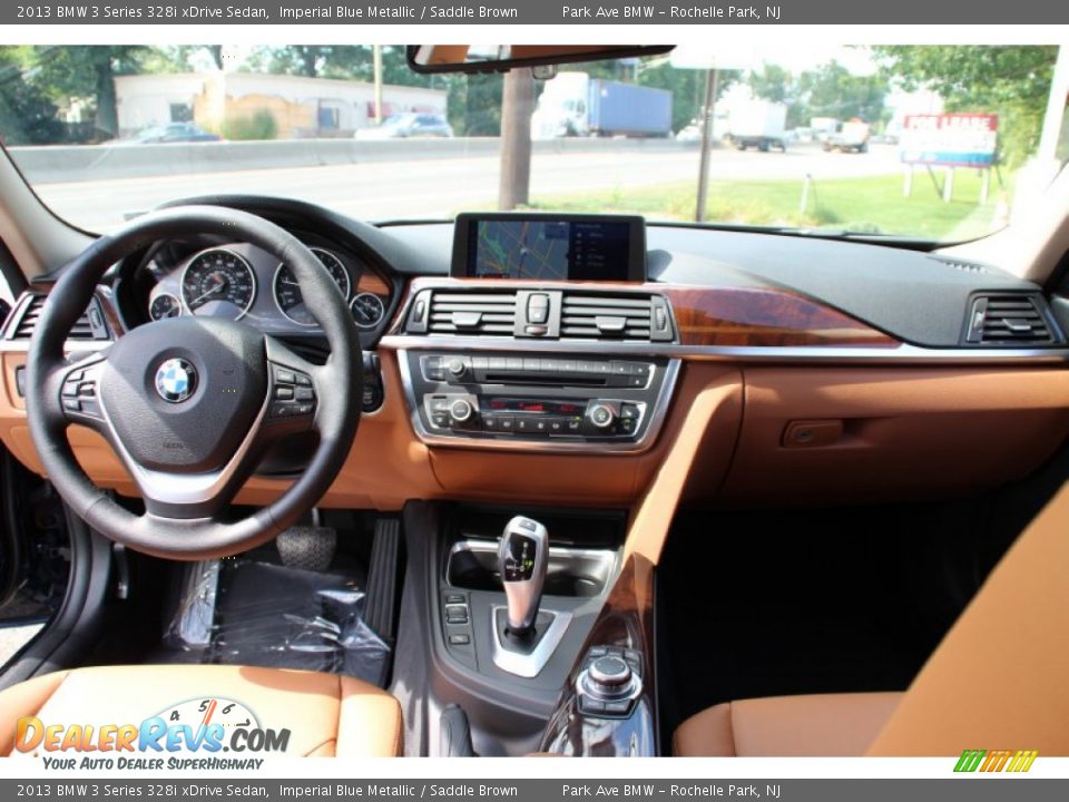 2013 BMW 3 Series 328i xDrive Sedan Imperial Blue Metallic / Saddle Brown Photo #16