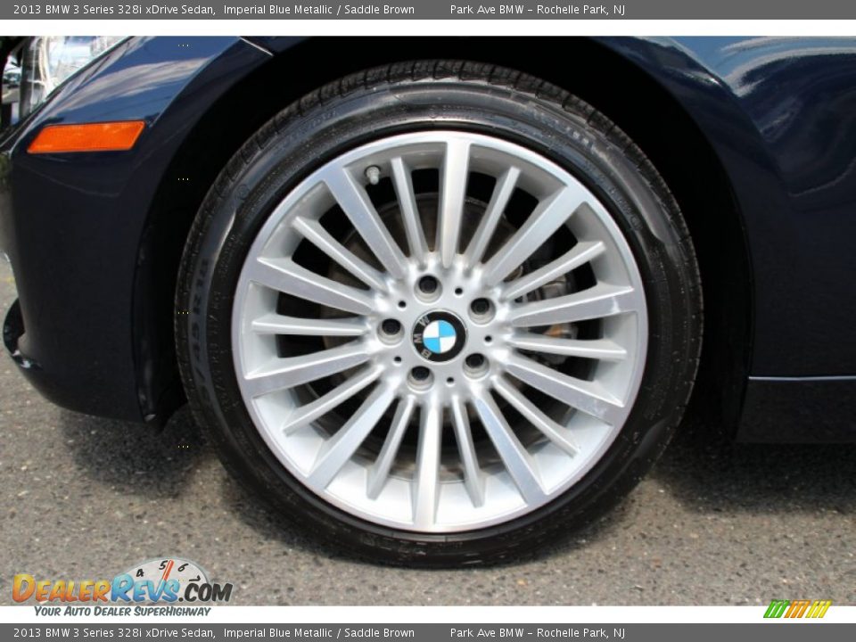 2013 BMW 3 Series 328i xDrive Sedan Imperial Blue Metallic / Saddle Brown Photo #33