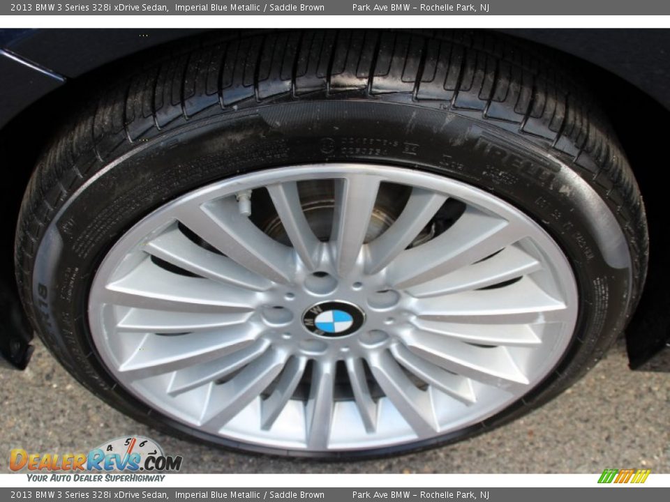2013 BMW 3 Series 328i xDrive Sedan Imperial Blue Metallic / Saddle Brown Photo #34