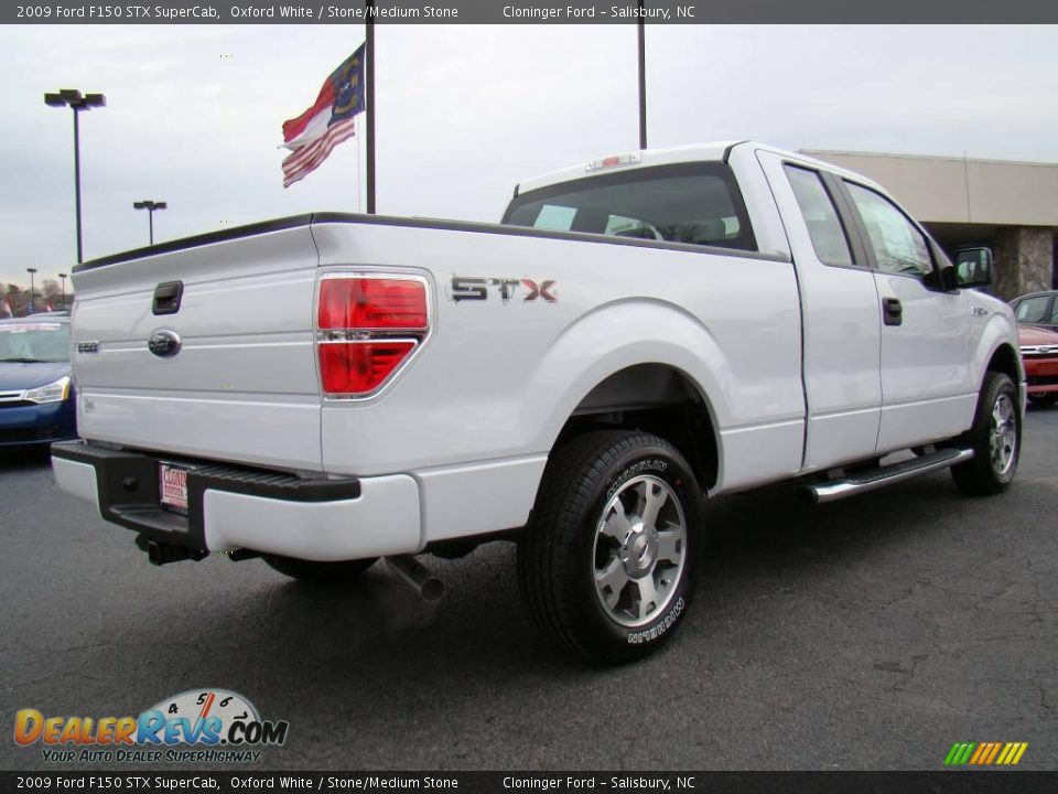2009 Ford F150 STX SuperCab Oxford White / Stone/Medium Stone Photo #3