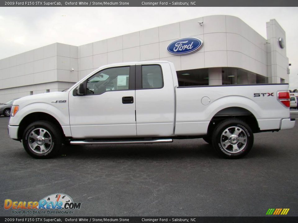 2009 Ford F150 STX SuperCab Oxford White / Stone/Medium Stone Photo #5