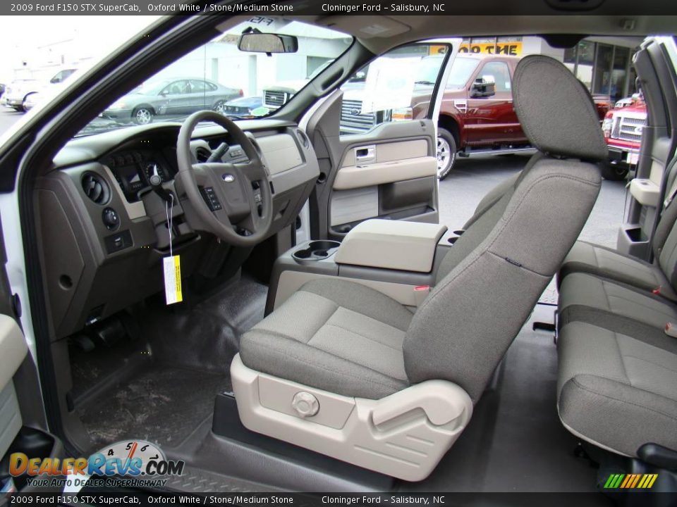 2009 Ford F150 STX SuperCab Oxford White / Stone/Medium Stone Photo #8