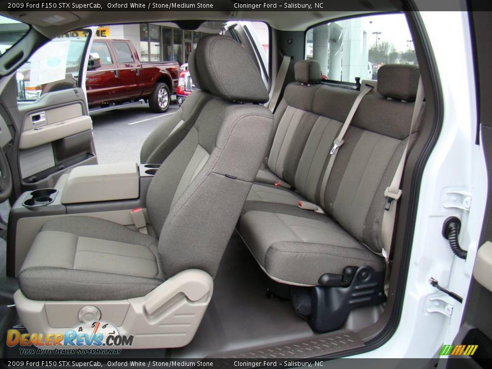 2009 Ford F150 STX SuperCab Oxford White / Stone/Medium Stone Photo #9
