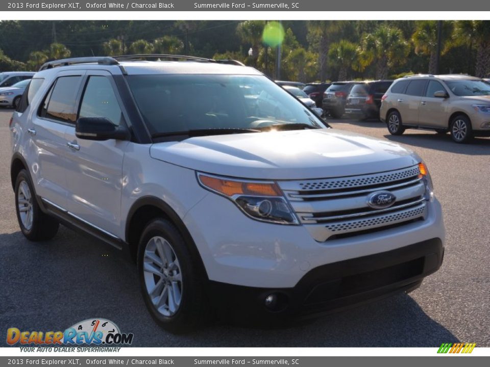 2013 Ford Explorer XLT Oxford White / Charcoal Black Photo #1