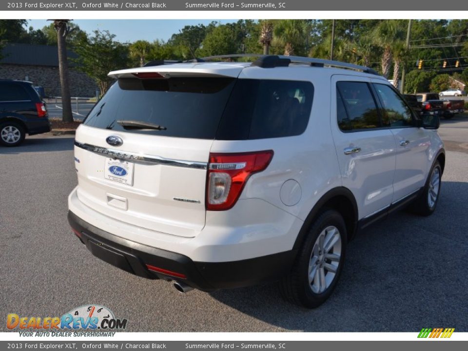 2013 Ford Explorer XLT Oxford White / Charcoal Black Photo #5