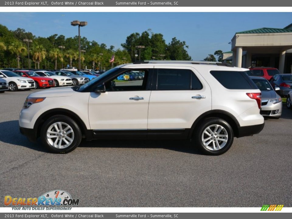 2013 Ford Explorer XLT Oxford White / Charcoal Black Photo #8