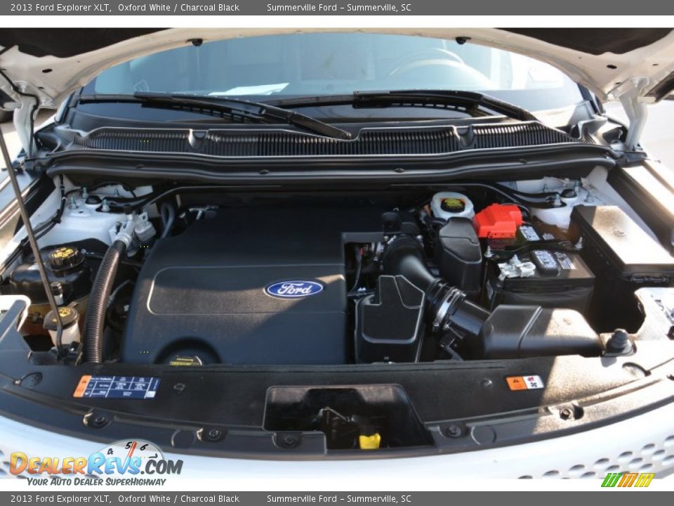 2013 Ford Explorer XLT Oxford White / Charcoal Black Photo #20