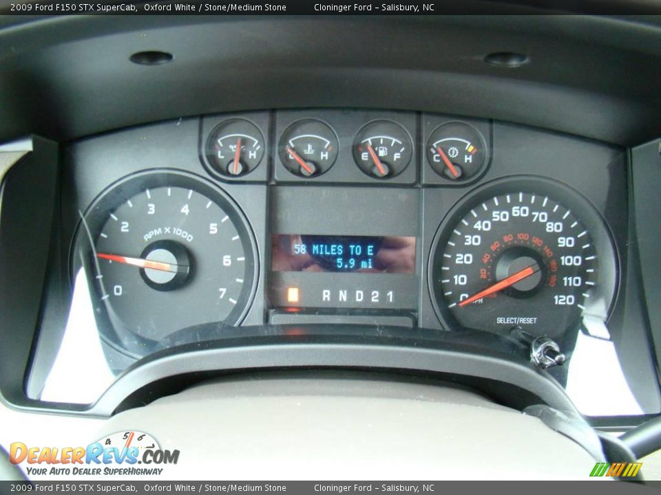 2009 Ford F150 STX SuperCab Oxford White / Stone/Medium Stone Photo #21