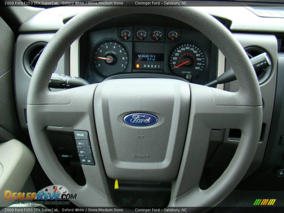 2009 Ford F150 STX SuperCab Oxford White / Stone/Medium Stone Photo #22