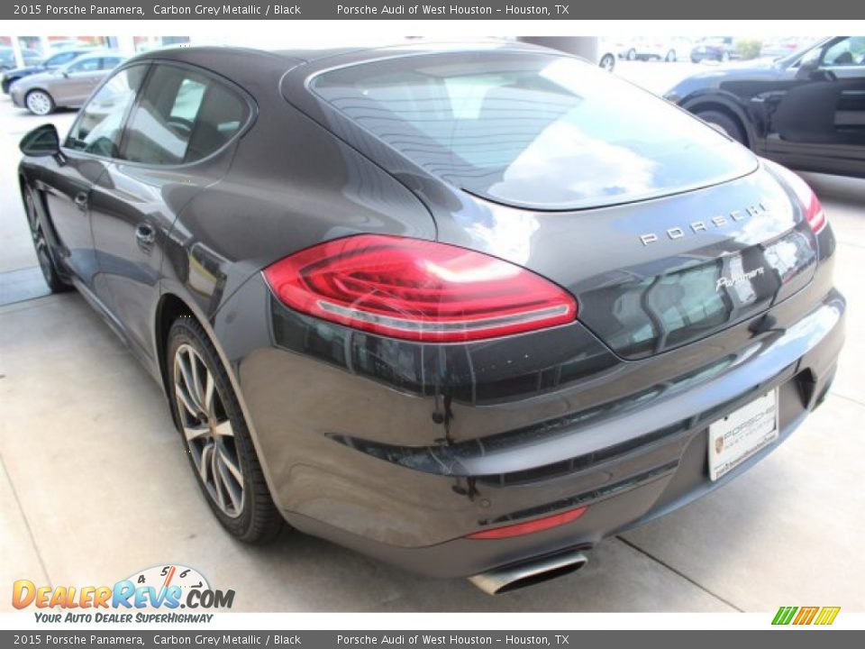 2015 Porsche Panamera Carbon Grey Metallic / Black Photo #6