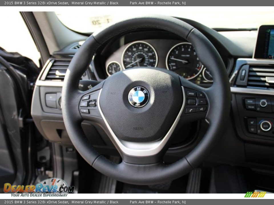 2015 BMW 3 Series 328i xDrive Sedan Mineral Grey Metallic / Black Photo #19