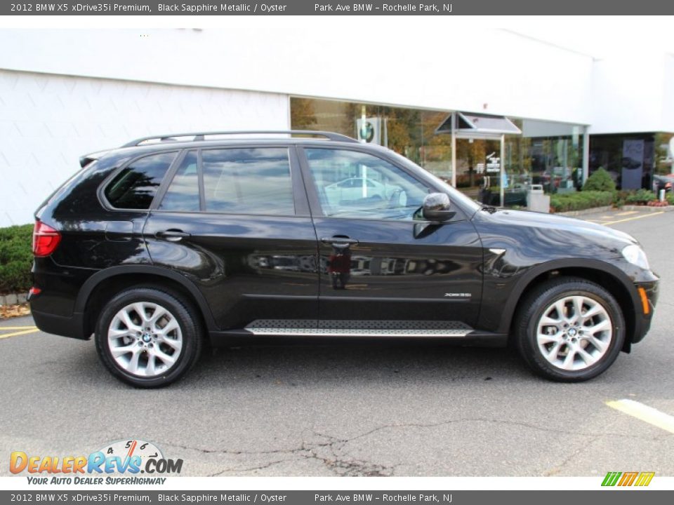 2012 BMW X5 xDrive35i Premium Black Sapphire Metallic / Oyster Photo #2