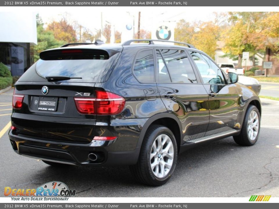 2012 BMW X5 xDrive35i Premium Black Sapphire Metallic / Oyster Photo #3