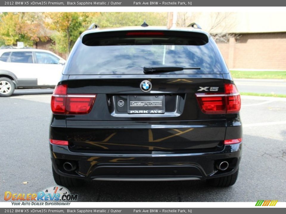 2012 BMW X5 xDrive35i Premium Black Sapphire Metallic / Oyster Photo #4