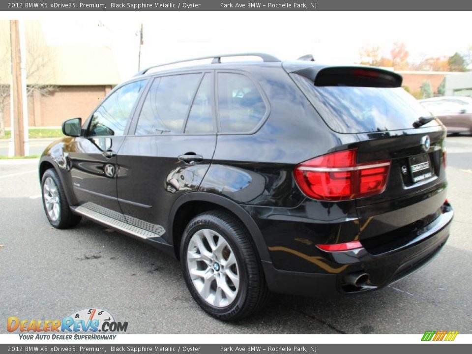 2012 BMW X5 xDrive35i Premium Black Sapphire Metallic / Oyster Photo #5