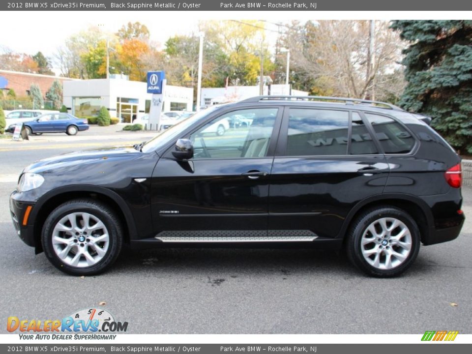2012 BMW X5 xDrive35i Premium Black Sapphire Metallic / Oyster Photo #6