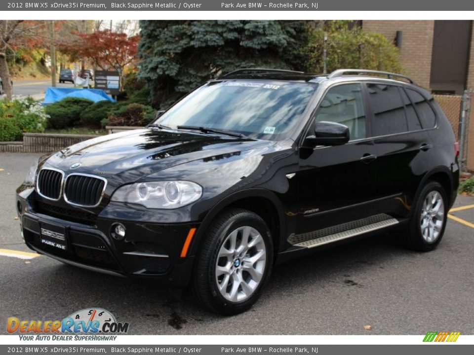 2012 BMW X5 xDrive35i Premium Black Sapphire Metallic / Oyster Photo #7