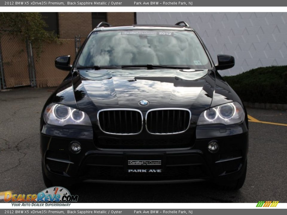 2012 BMW X5 xDrive35i Premium Black Sapphire Metallic / Oyster Photo #8