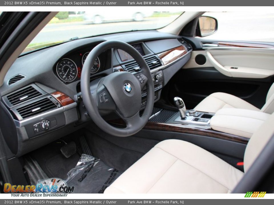 2012 BMW X5 xDrive35i Premium Black Sapphire Metallic / Oyster Photo #11