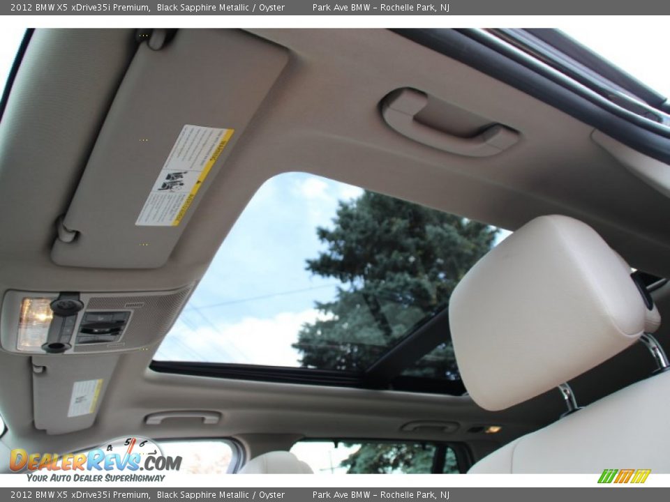 2012 BMW X5 xDrive35i Premium Black Sapphire Metallic / Oyster Photo #15
