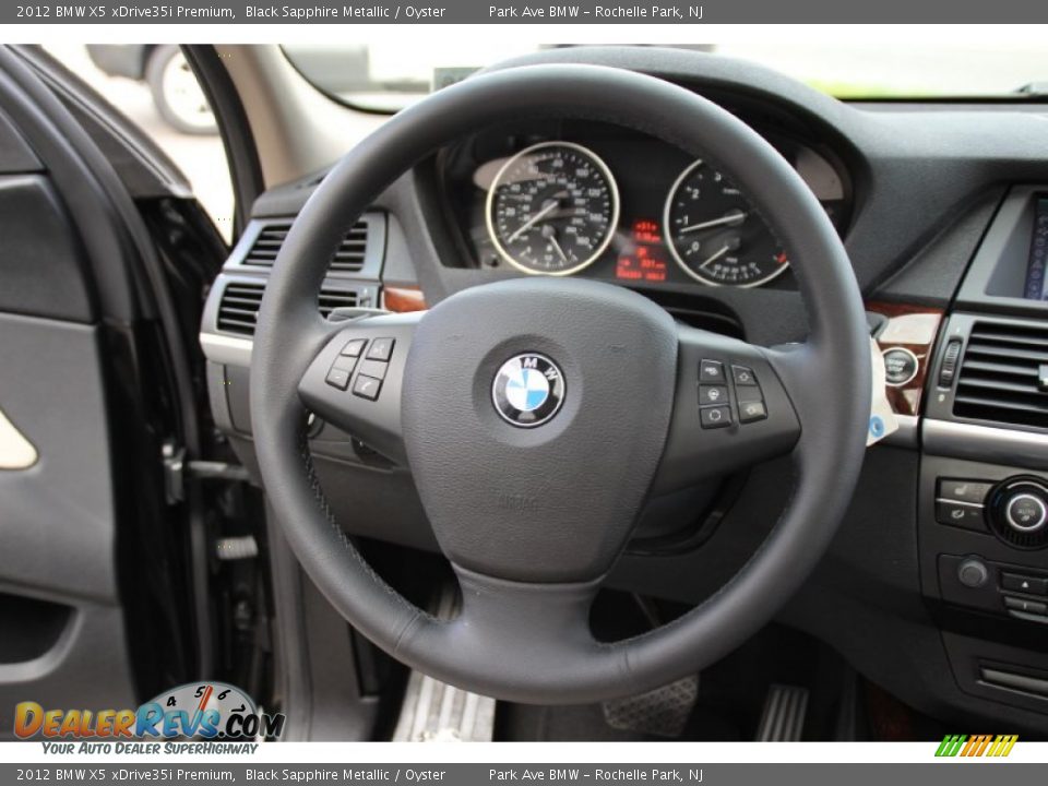 2012 BMW X5 xDrive35i Premium Black Sapphire Metallic / Oyster Photo #19