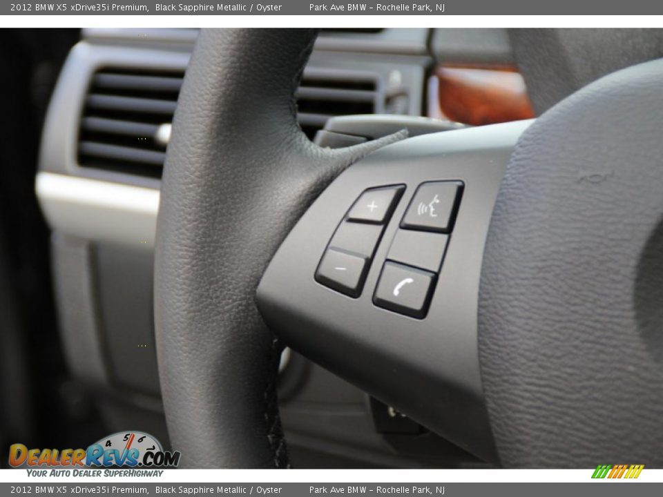 2012 BMW X5 xDrive35i Premium Black Sapphire Metallic / Oyster Photo #20