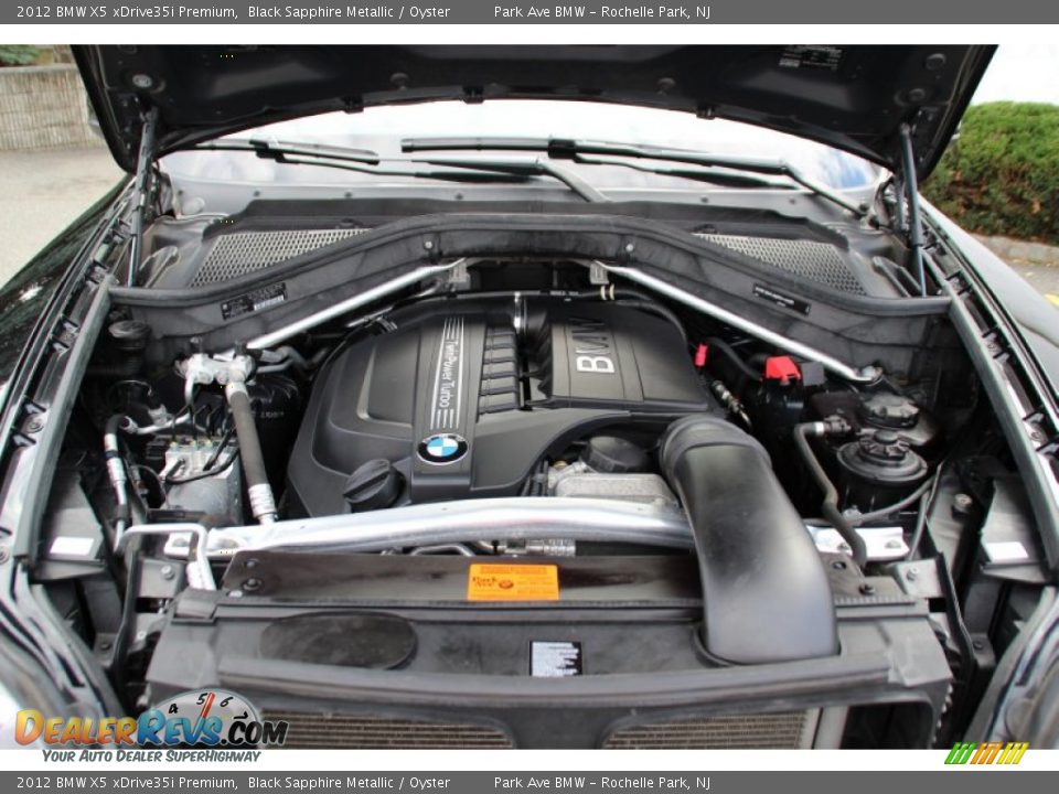 2012 BMW X5 xDrive35i Premium Black Sapphire Metallic / Oyster Photo #33