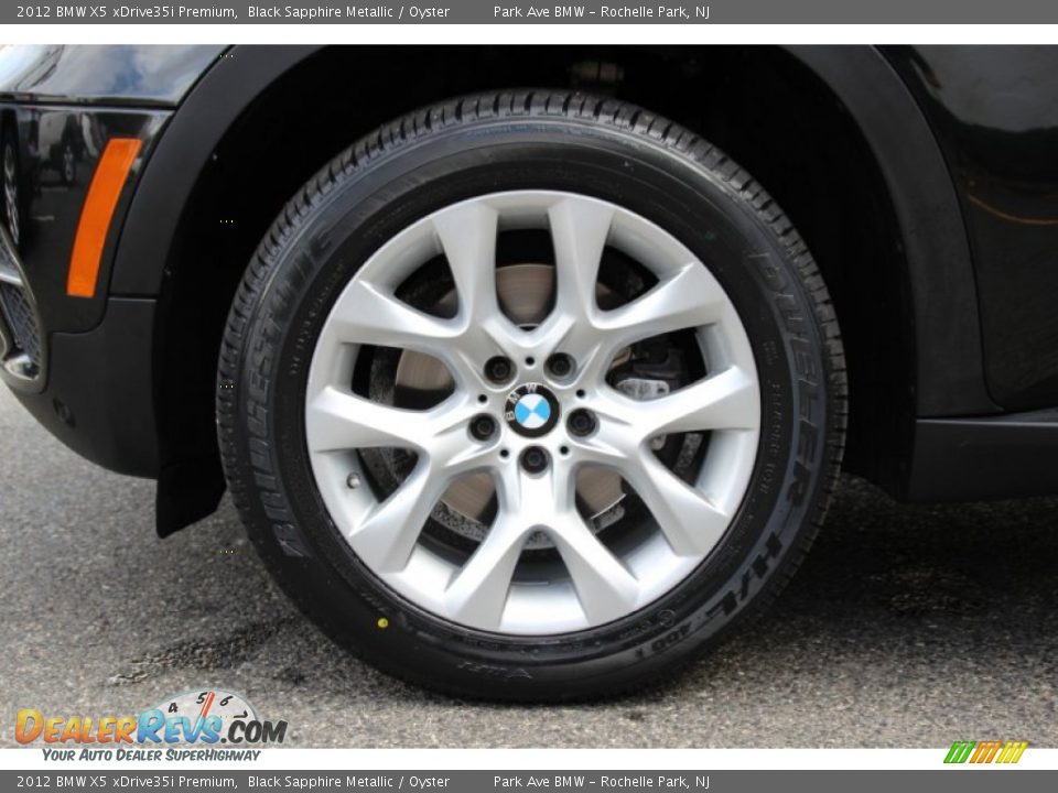 2012 BMW X5 xDrive35i Premium Black Sapphire Metallic / Oyster Photo #35