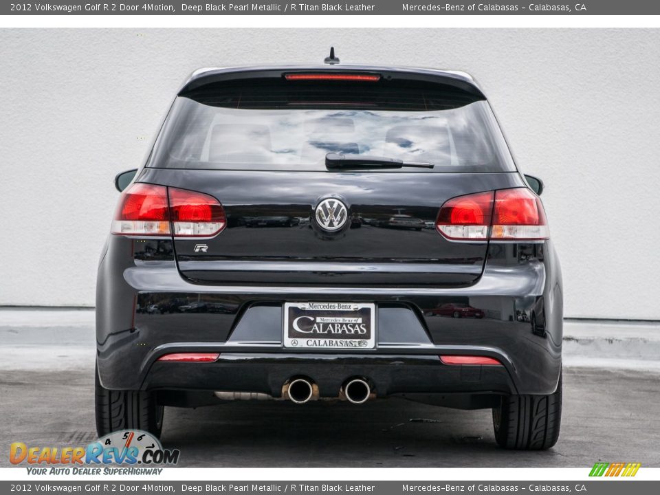 2012 Volkswagen Golf R 2 Door 4Motion Deep Black Pearl Metallic / R Titan Black Leather Photo #3
