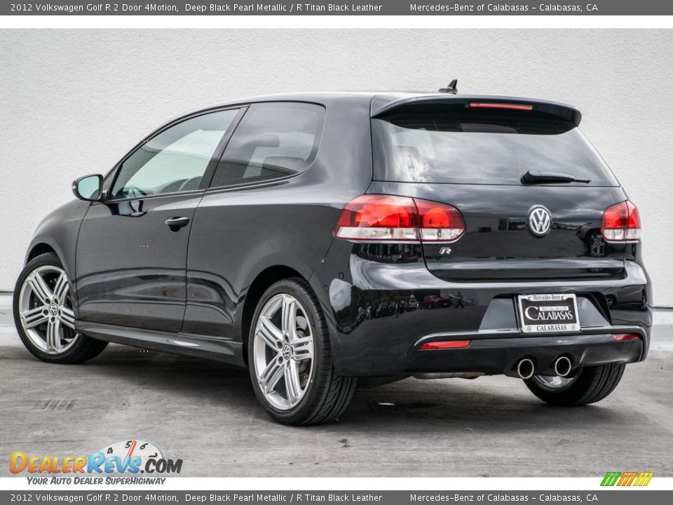 2012 Volkswagen Golf R 2 Door 4Motion Deep Black Pearl Metallic / R Titan Black Leather Photo #10