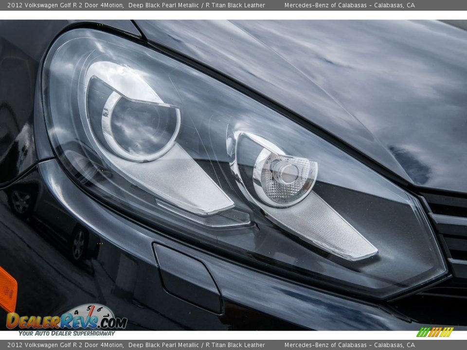 2012 Volkswagen Golf R 2 Door 4Motion Deep Black Pearl Metallic / R Titan Black Leather Photo #27