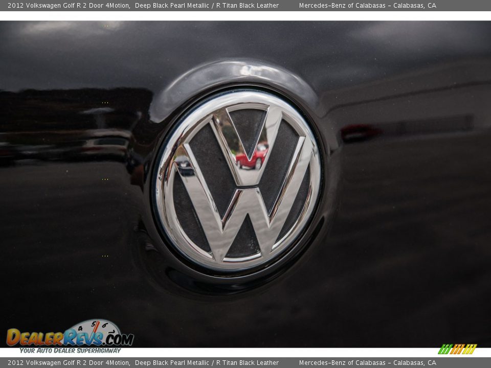 2012 Volkswagen Golf R 2 Door 4Motion Deep Black Pearl Metallic / R Titan Black Leather Photo #31
