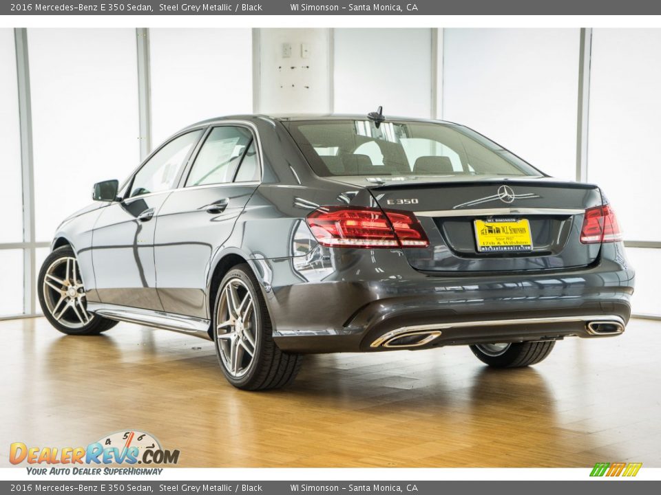 2016 Mercedes-Benz E 350 Sedan Steel Grey Metallic / Black Photo #3