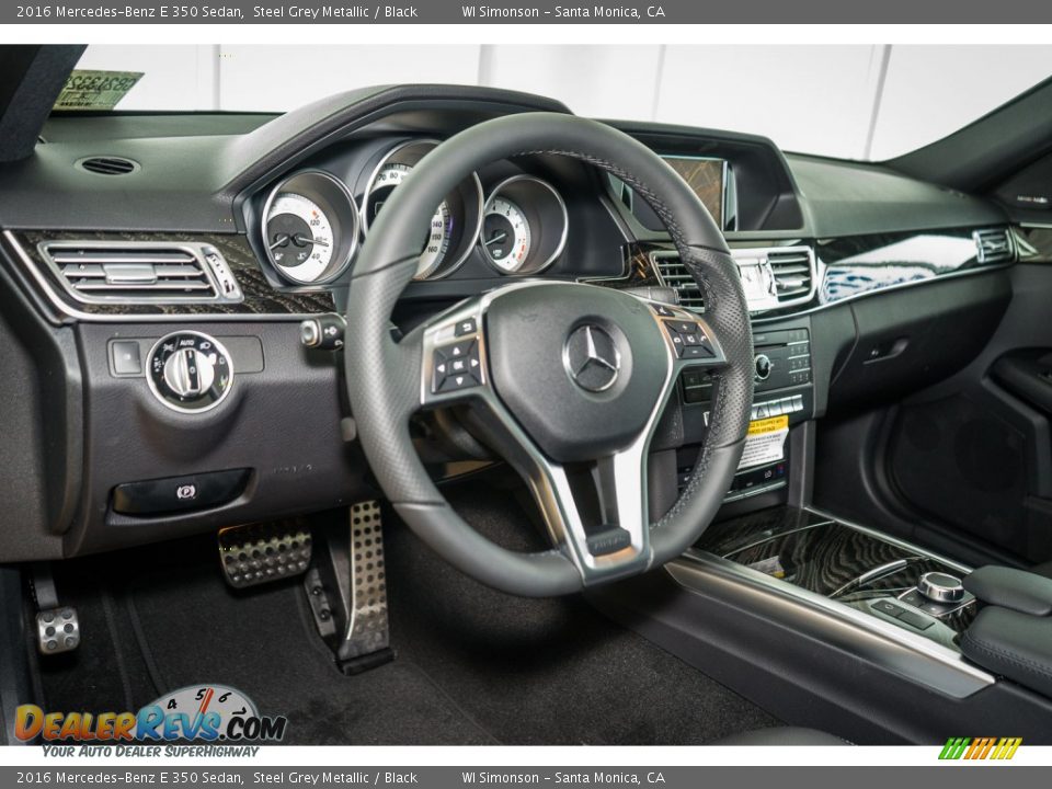 2016 Mercedes-Benz E 350 Sedan Steel Grey Metallic / Black Photo #6