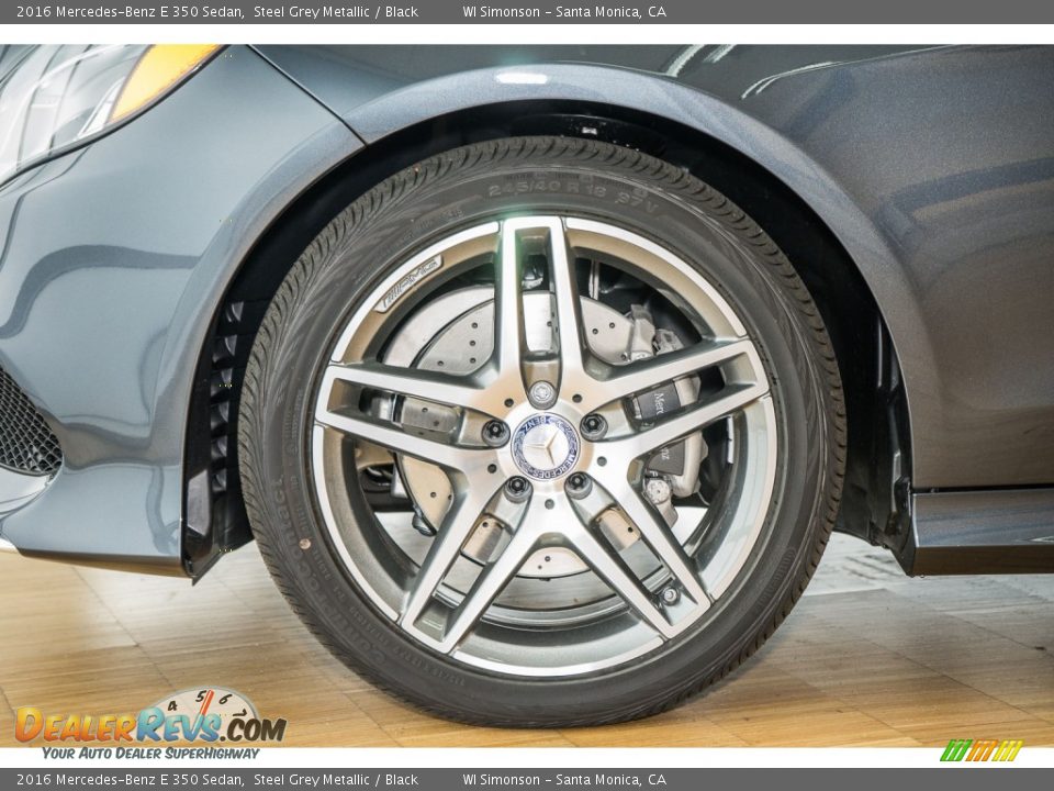 2016 Mercedes-Benz E 350 Sedan Steel Grey Metallic / Black Photo #10