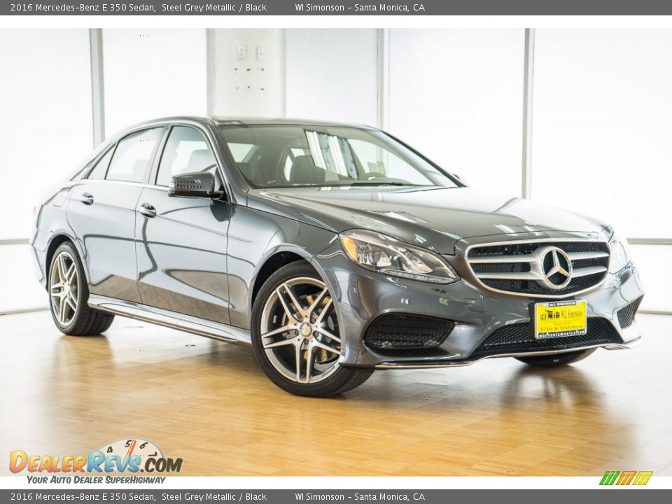 2016 Mercedes-Benz E 350 Sedan Steel Grey Metallic / Black Photo #12