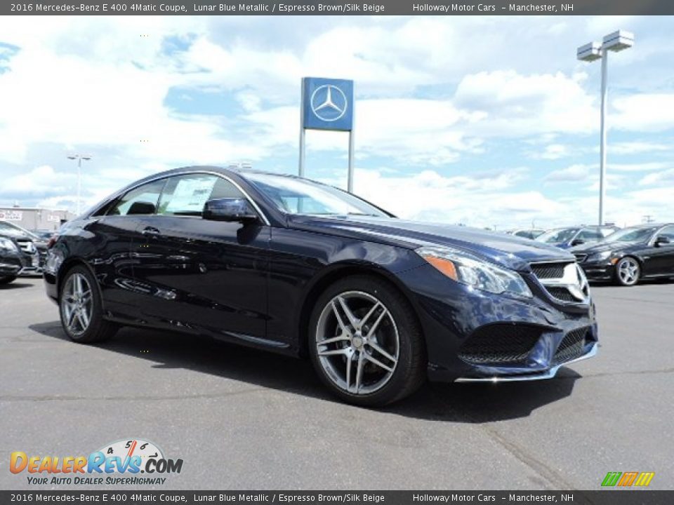Front 3/4 View of 2016 Mercedes-Benz E 400 4Matic Coupe Photo #3