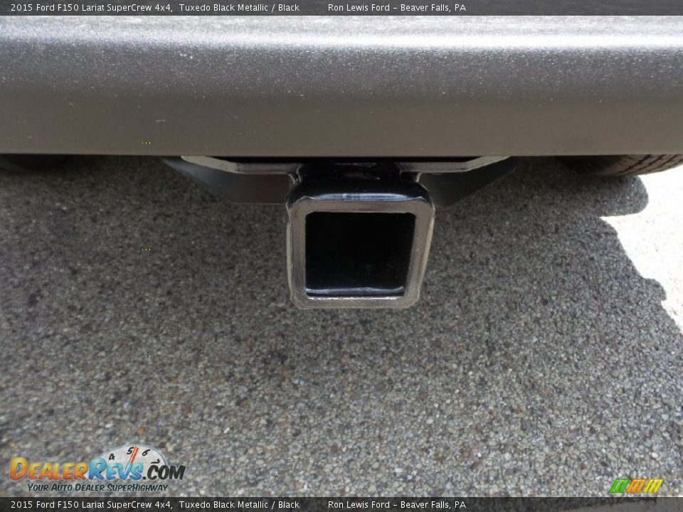 2015 Ford F150 Lariat SuperCrew 4x4 Tuxedo Black Metallic / Black Photo #5