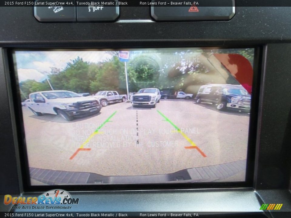 2015 Ford F150 Lariat SuperCrew 4x4 Tuxedo Black Metallic / Black Photo #18