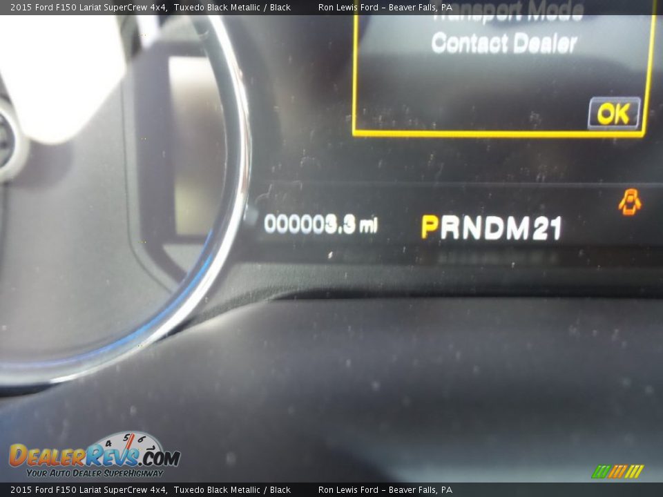2015 Ford F150 Lariat SuperCrew 4x4 Tuxedo Black Metallic / Black Photo #19