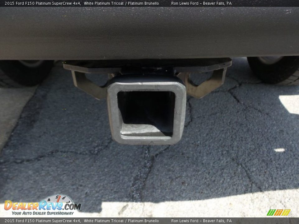 2015 Ford F150 Platinum SuperCrew 4x4 White Platinum Tricoat / Platinum Brunello Photo #5