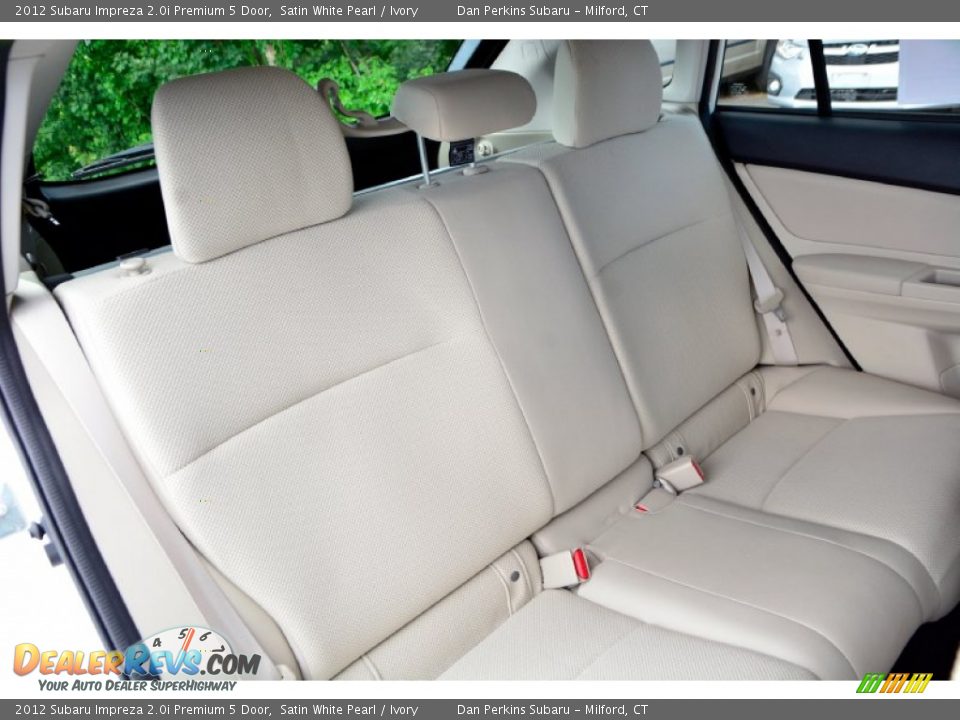 2012 Subaru Impreza 2.0i Premium 5 Door Satin White Pearl / Ivory Photo #15
