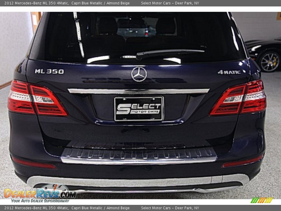 2012 Mercedes-Benz ML 350 4Matic Capri Blue Metallic / Almond Beige Photo #5