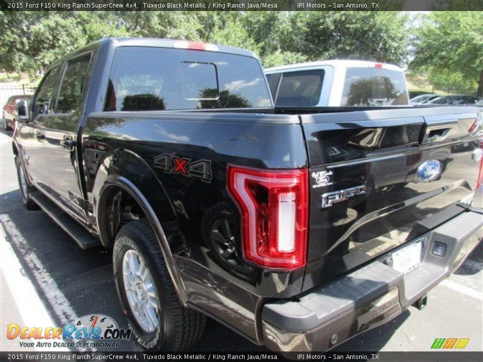 2015 Ford F150 King Ranch SuperCrew 4x4 Tuxedo Black Metallic / King Ranch Java/Mesa Photo #4