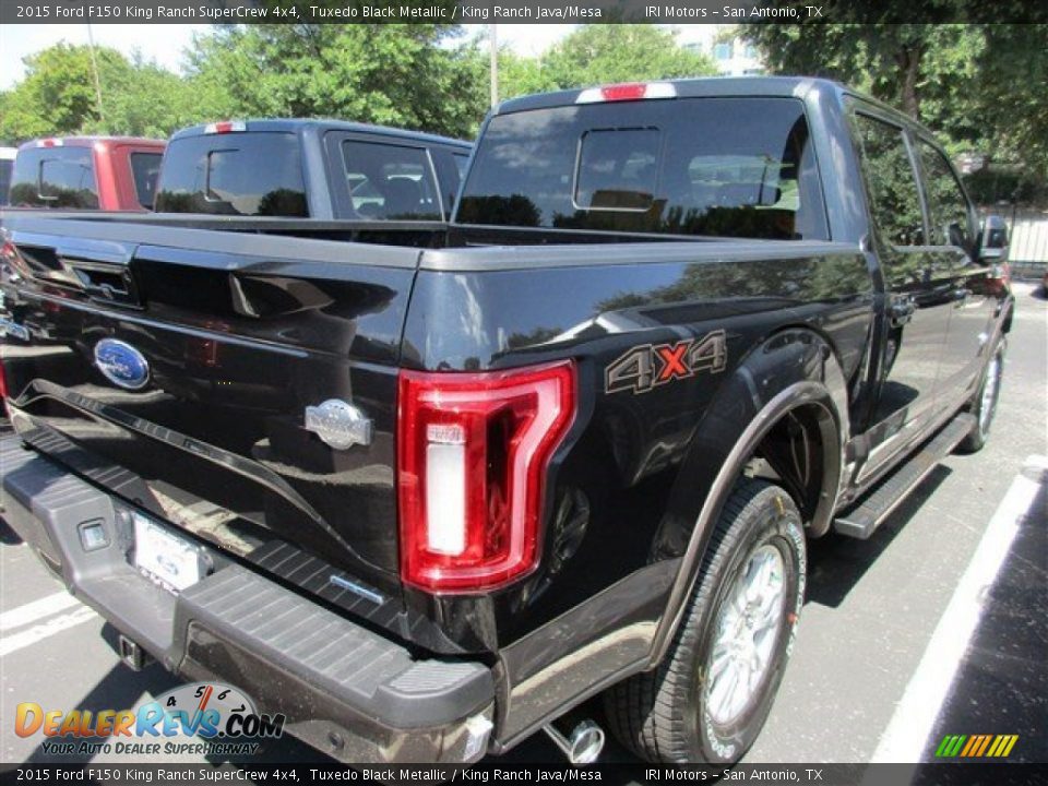 2015 Ford F150 King Ranch SuperCrew 4x4 Tuxedo Black Metallic / King Ranch Java/Mesa Photo #5