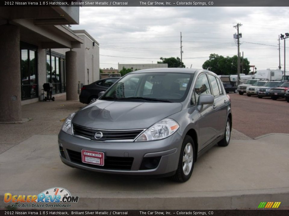 2012 Nissan Versa 1.8 S Hatchback Brilliant Silver Metallic / Charcoal Photo #11